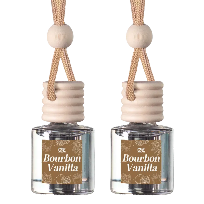 Reusable 8 mL hanging car fragrance diffuser