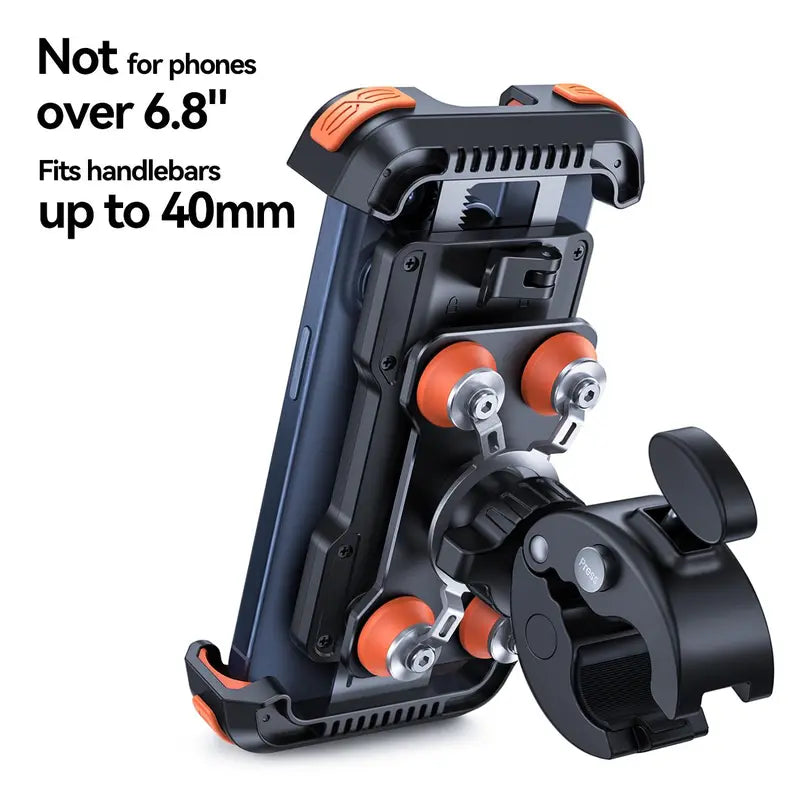 Lamicall Motorcycle Phone Holder — Multiple Mount Versions — Orange