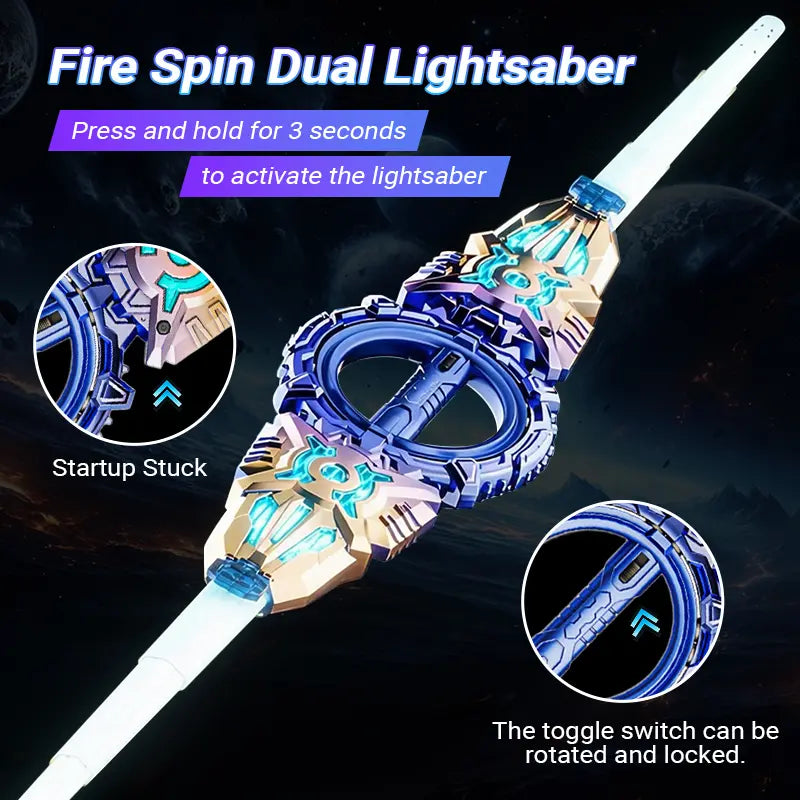 Retractable Dual-Blade LED Cosplay Sword - original product photo 3