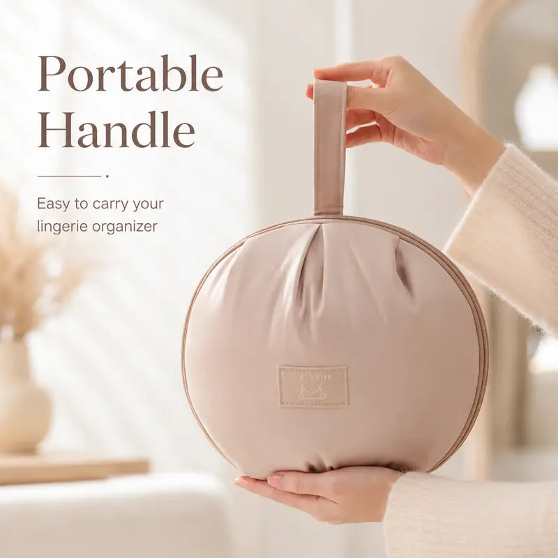 Apricot Blush Round Organizer Pouch Packs — 5