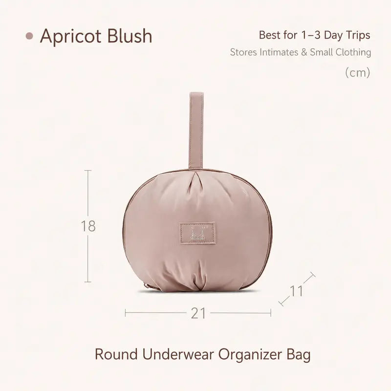 Apricot Blush Round Organizer Pouch Packs — 2