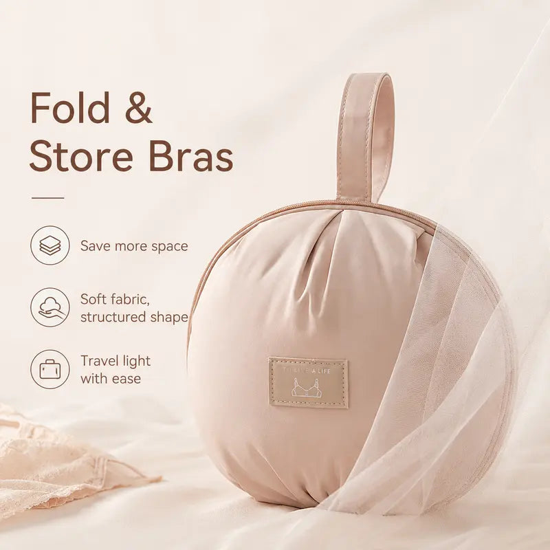 Apricot Blush Round Organizer Pouch Packs — 3