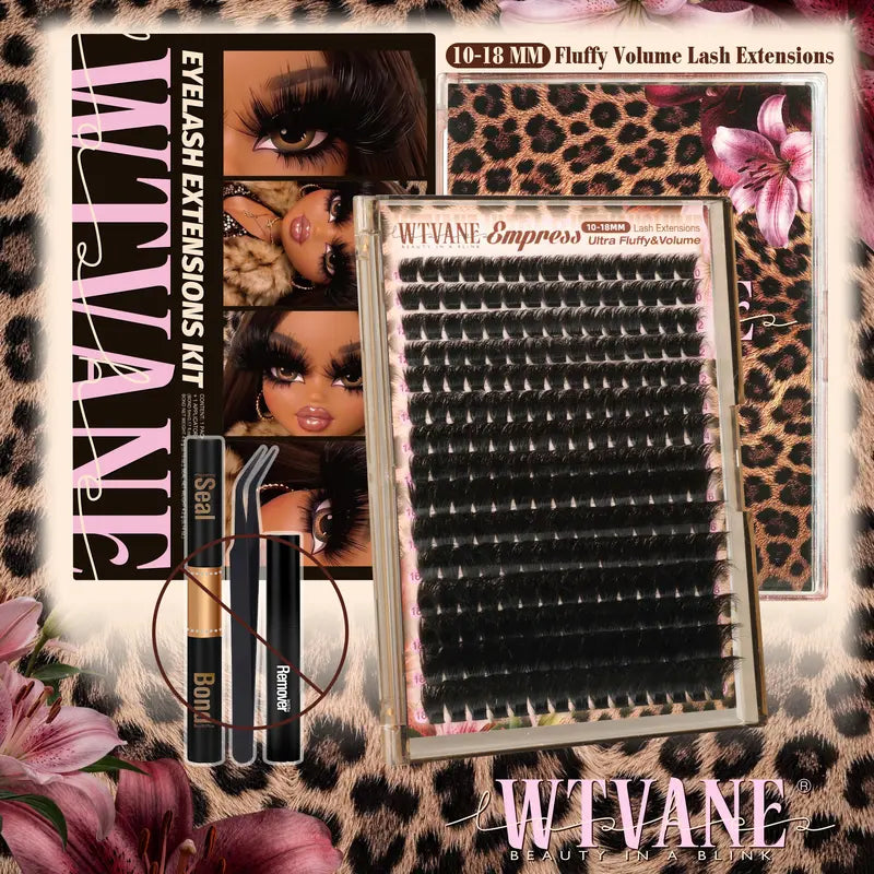D-Curl Lash Clusters — Choose Kit or Lashes - (Only Lash 10-18MM)Empress 10-18MM Eyelash Extensions original variant photo