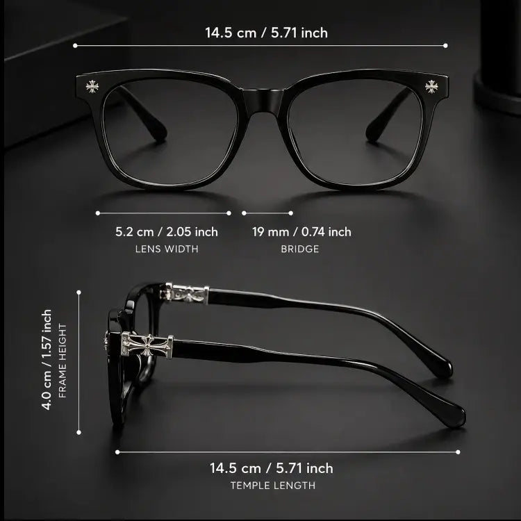 Two Pair Cross Accent Fashion Eyewear Packs — 4
