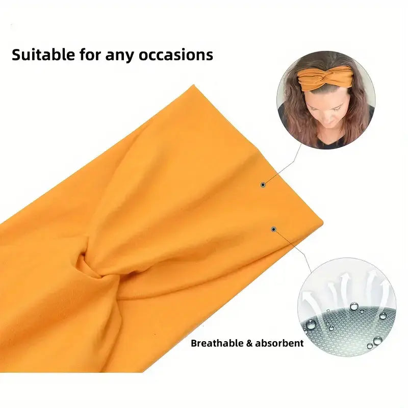 Ten Color Twist Front Headband Packs — 8