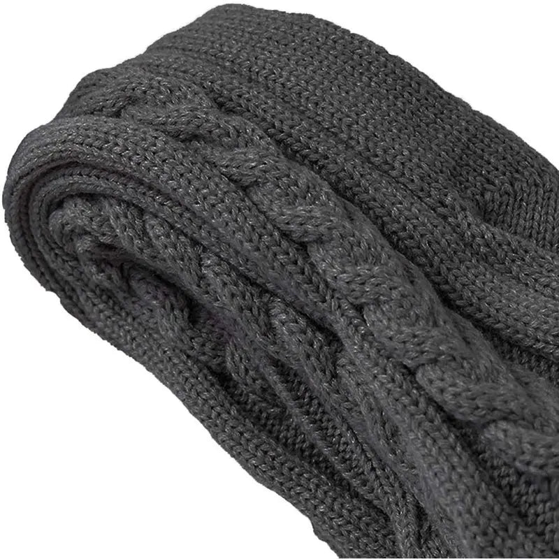 Cable-Knit Thigh-High Socks — Two Pairs - source design and use details