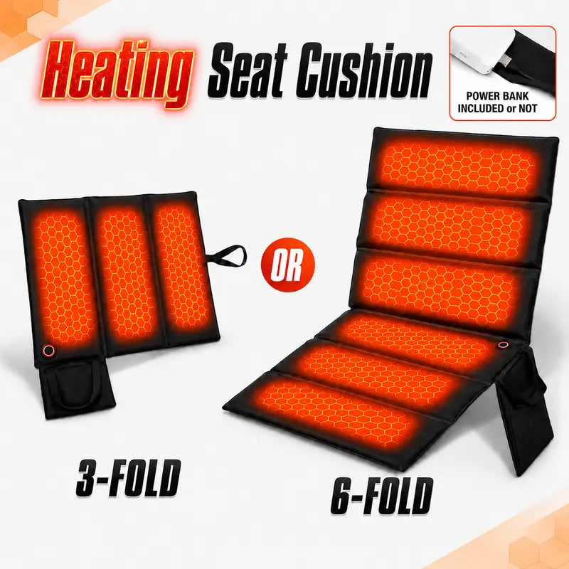 Portable Foldable Heated Seat Cushion - source design and use details
