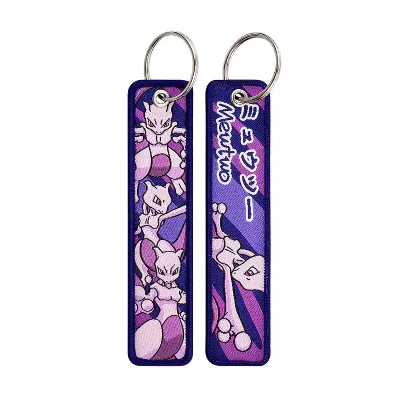 Embroidered Character Keychains — 3 Random Designs