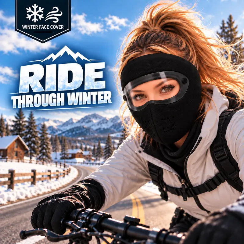 Black Fleece Face Cover and Detachable Goggles - source design and use details
