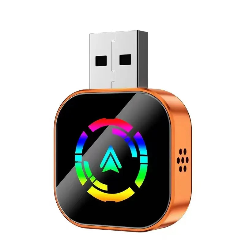 Yurnlv Wired-to-Wireless CarPlay and Android Adapter — Color