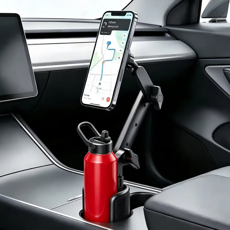 JOYTUTUS Car Cup Holder Phone Mount — Upgraded-Black