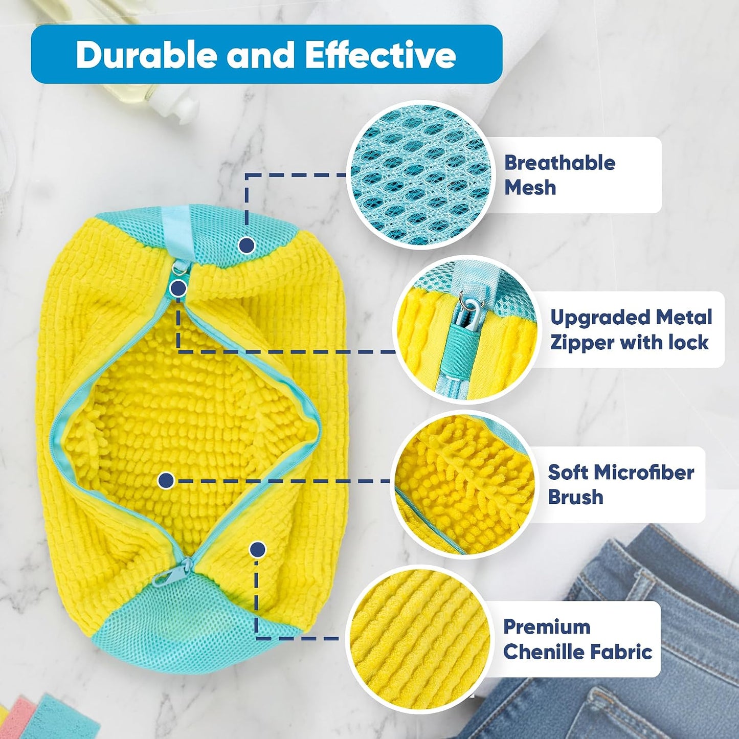 Wash Sneakers Safely in Machine Without Damage or Noise