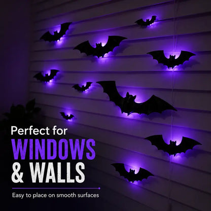 Transform Any Wall with Glowing 3D Bat Lights