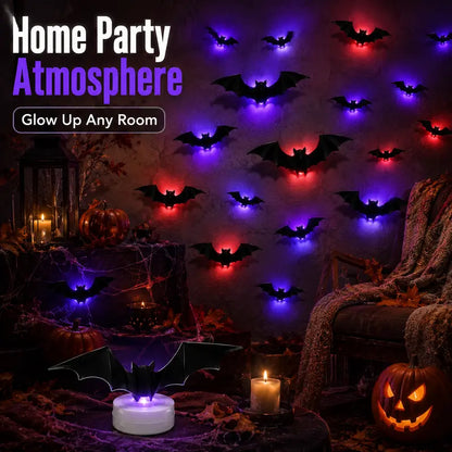 Transform Any Wall with Glowing 3D Bat Lights