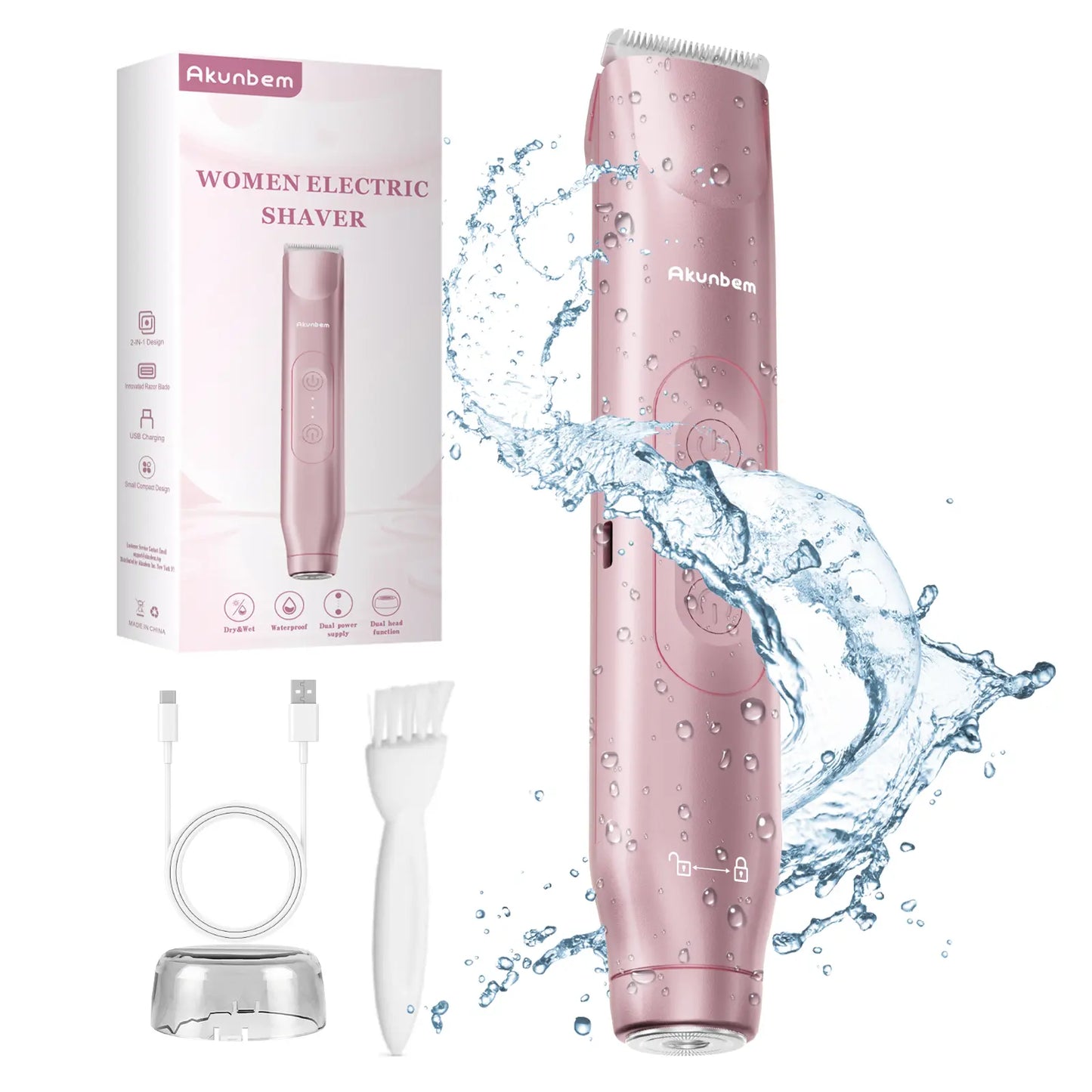 2-in-1 Flawless Shaver & Painless Bikini Trimmer