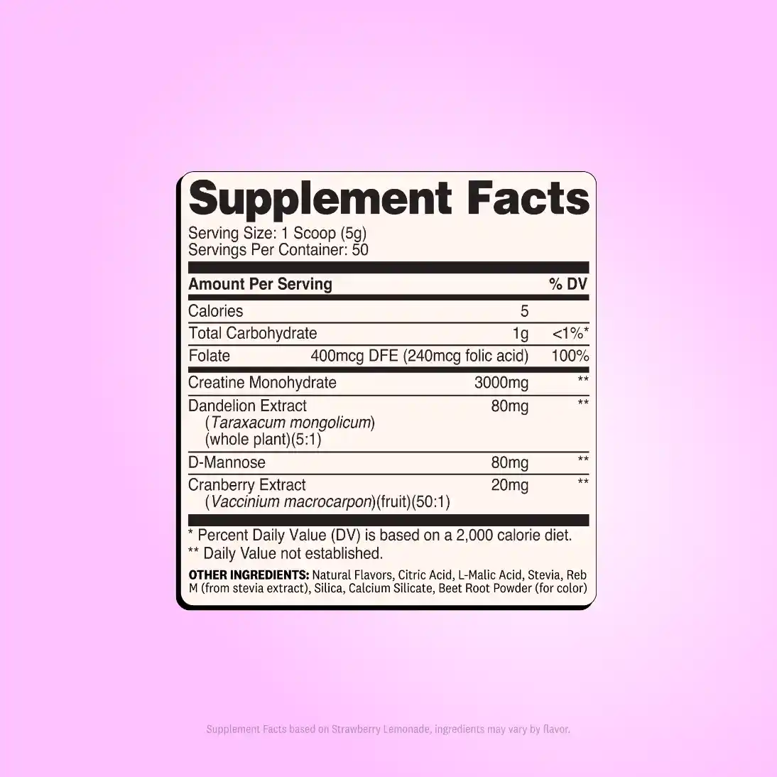 Lean Muscle & Anti-Bloat Creatine Monohydrate Powder