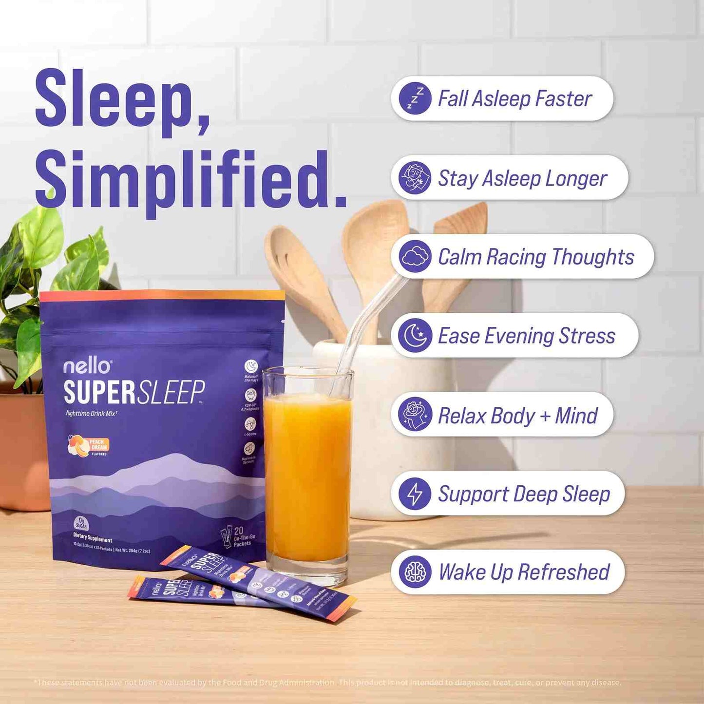 Fall Asleep Faster & Wake Up Rejuvenated — Nighttime Sleep Powder
