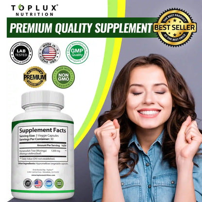 Revitalize Your Body with 1200mg Premium Moringa Capsules Superfood