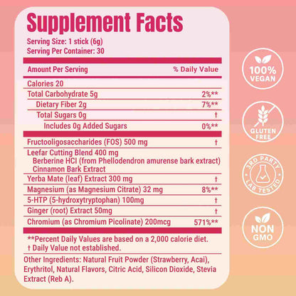 LeeFar Cutting Drink Mix: Natural GLP-1 & Metabolic Support
