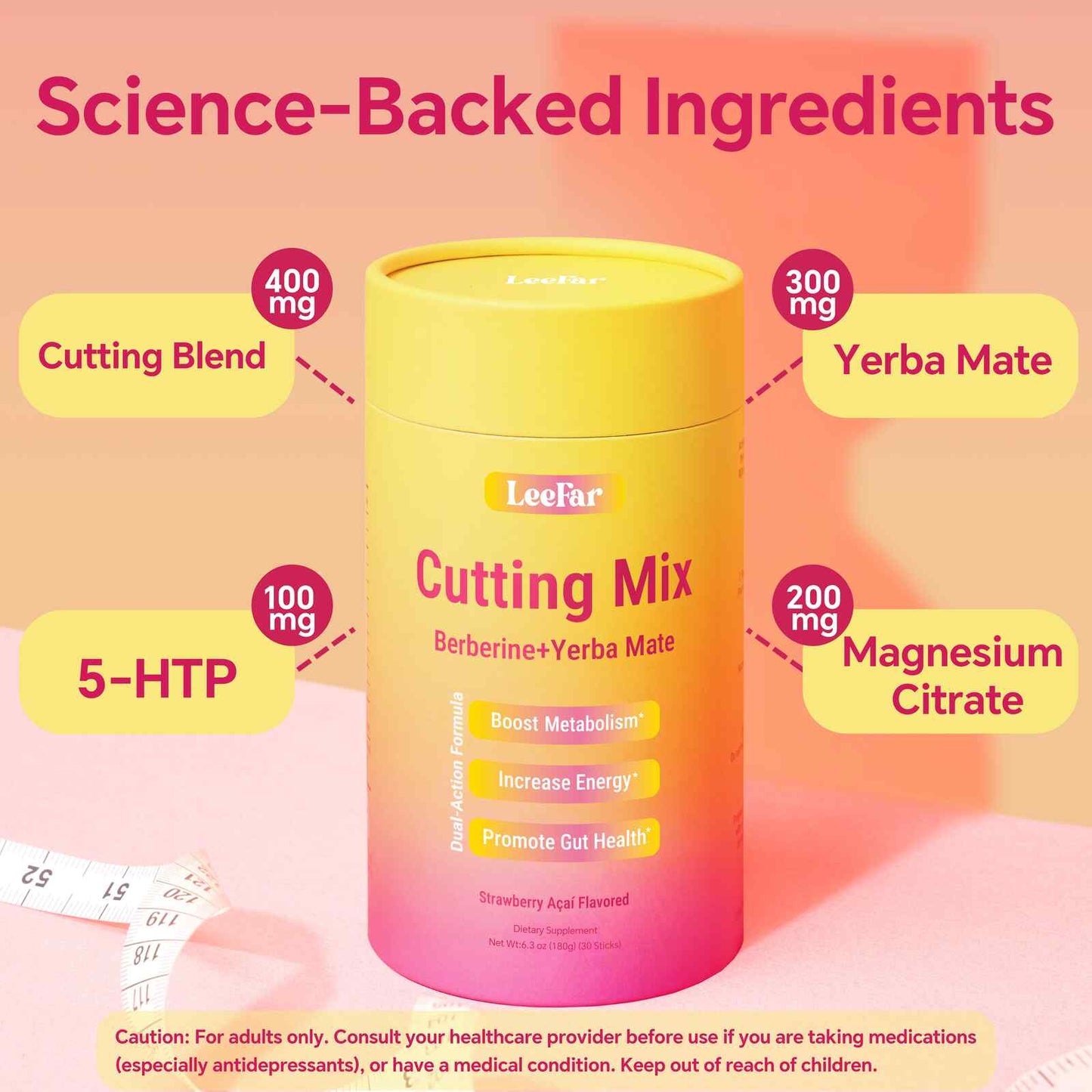 LeeFar Cutting Drink Mix: Natural GLP-1 & Metabolic Support