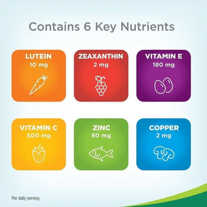 Lutein 180 mg with Zeaxanthin tosupport eye health, 90 tablets