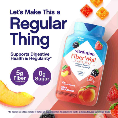 Premium Sugar-Free Fiber Gummies for Daily Digestive Support