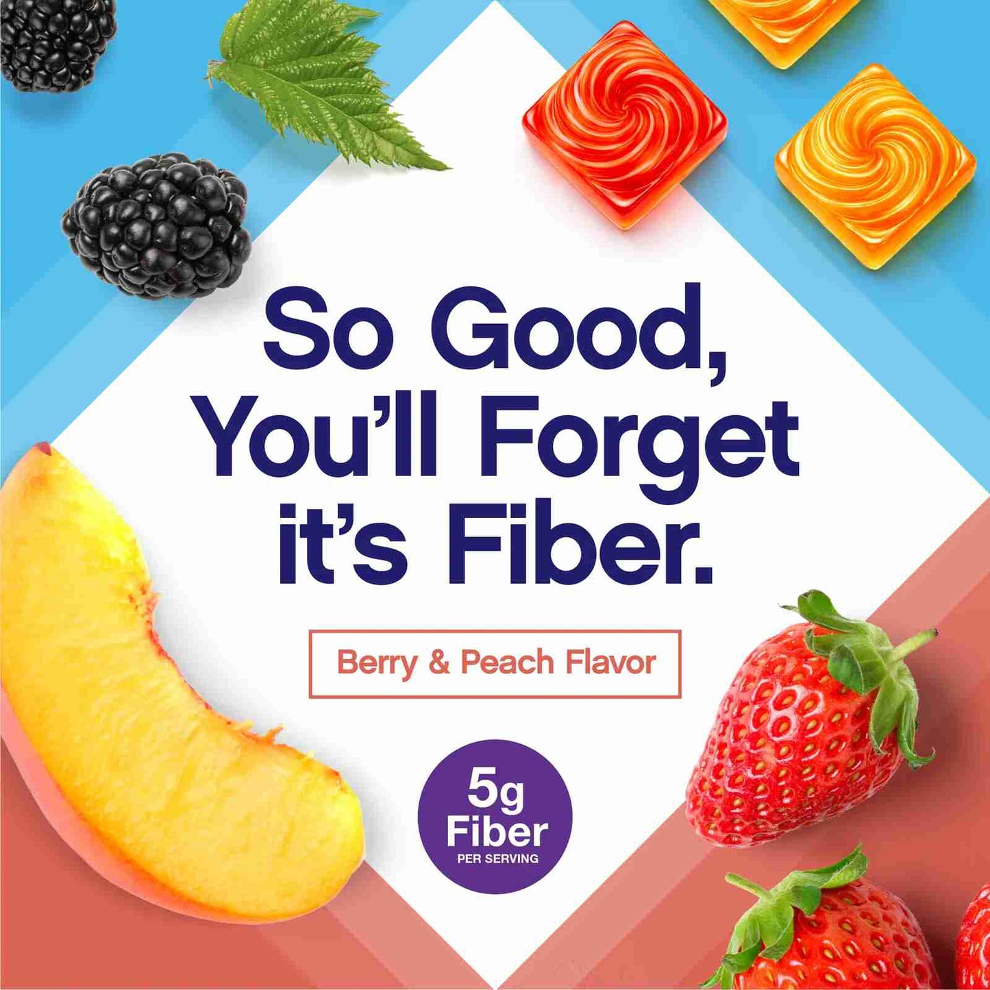 Premium Sugar-Free Fiber Gummies for Daily Digestive Support