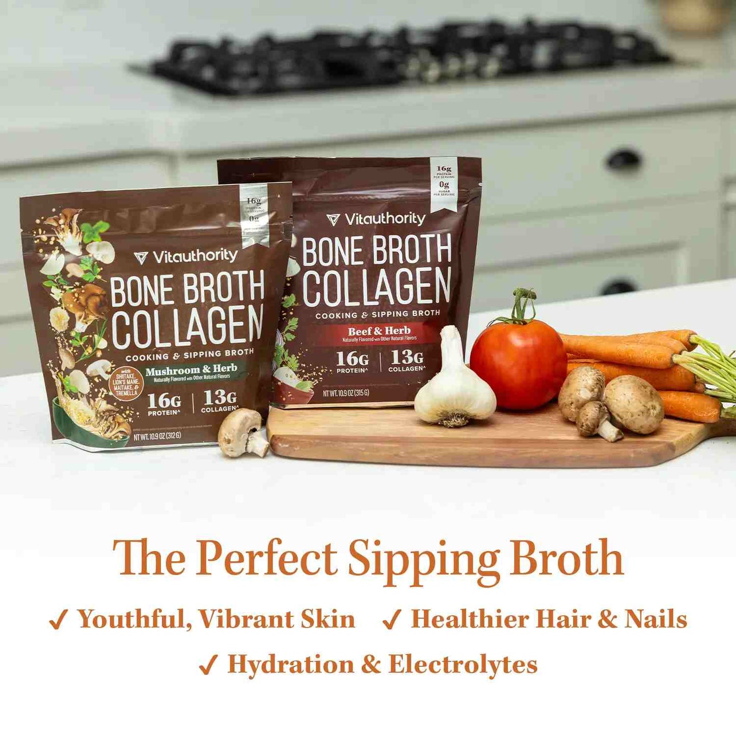 Youthful Radiance: Premium Bone Broth Collagen Powder