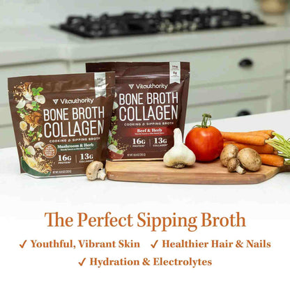 Youthful Radiance: Premium Bone Broth Collagen Powder
