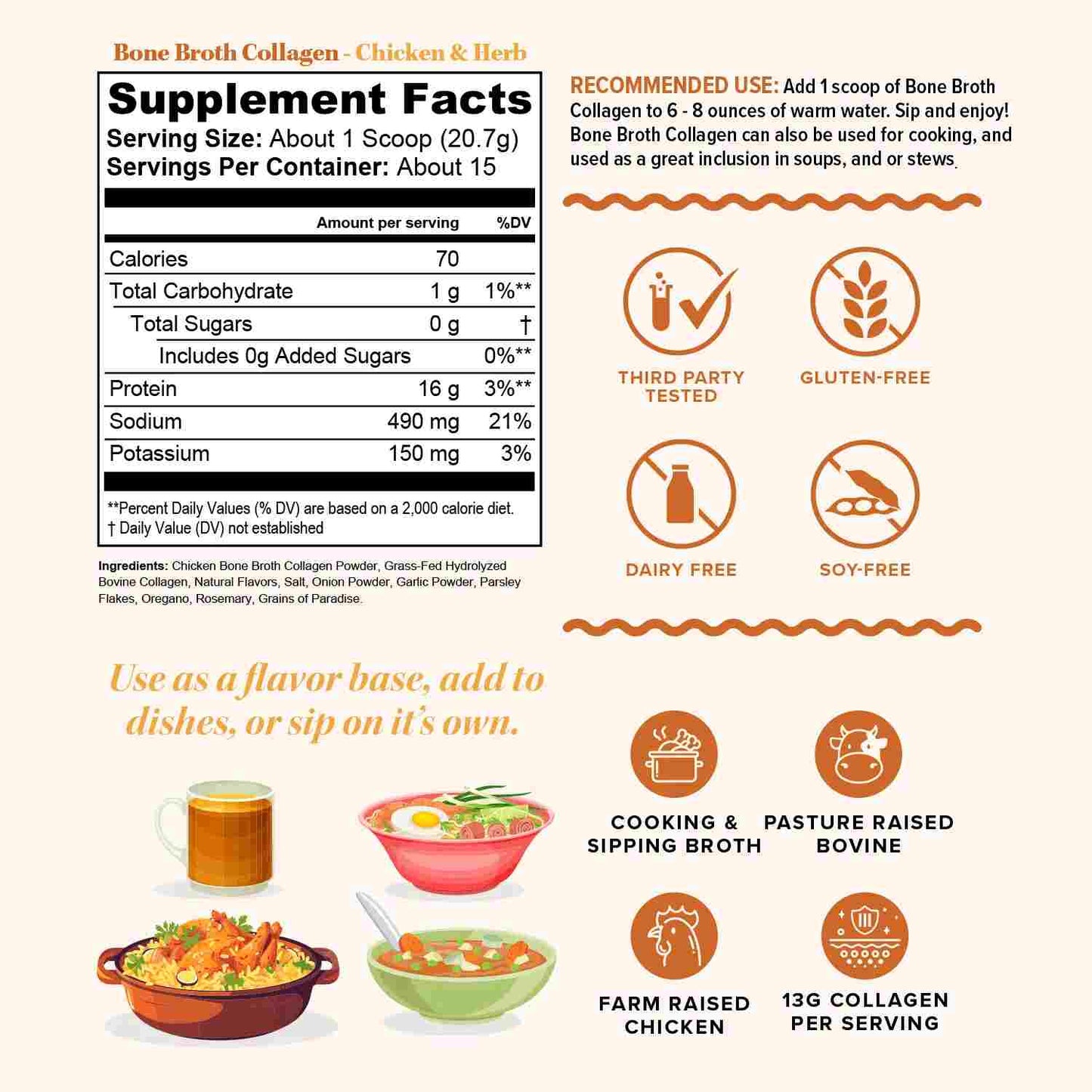 Youthful Radiance: Premium Bone Broth Collagen Powder
