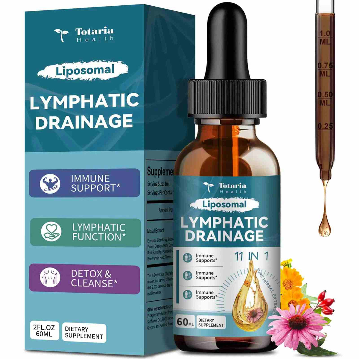 [BUY 1 GET 1 FREE] 11-in-1 Liposomal Lymphatic Support Drops