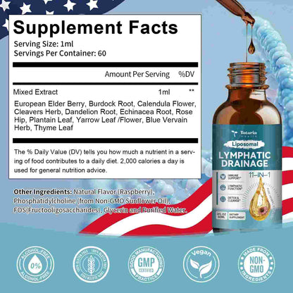 [BUY 1 GET 1 FREE] 11-in-1 Liposomal Lymphatic Support Drops