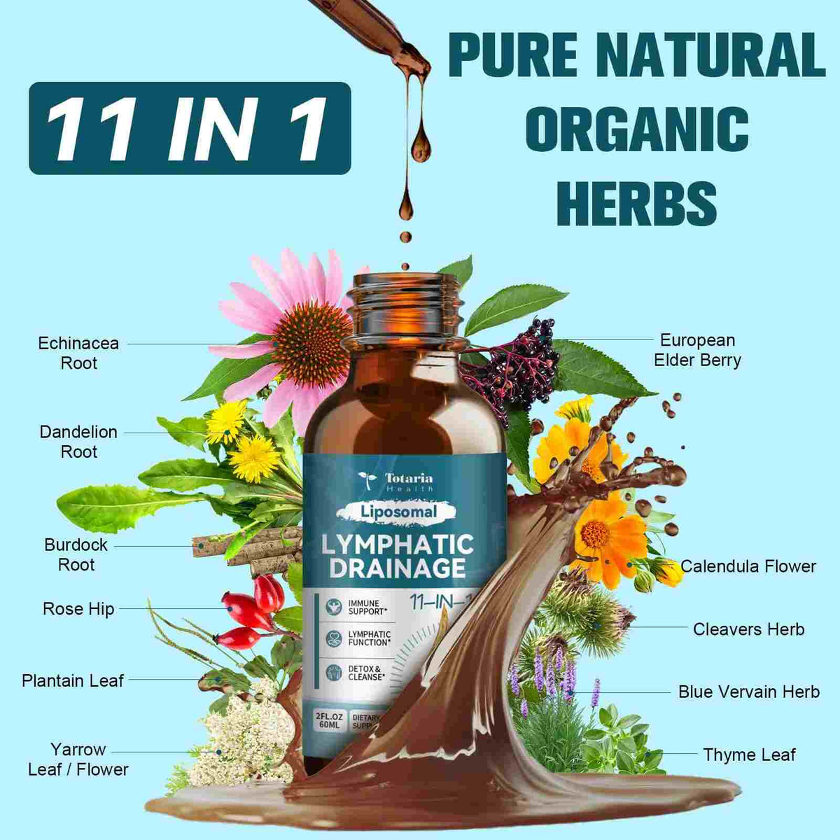 [BUY 1 GET 1 FREE] 11-in-1 Liposomal Lymphatic Support Drops