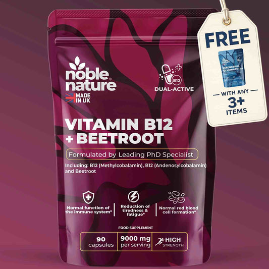 Natural Daily Energy & Stamina with Vitamin B12 + Beetroot Dual Power
