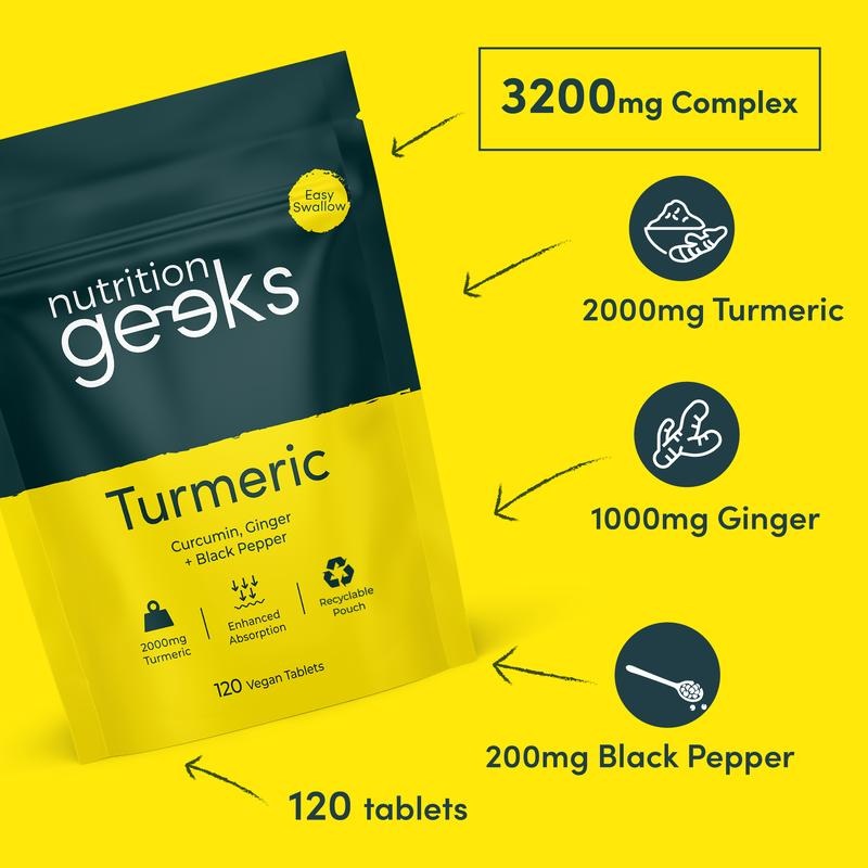 Organic Turmeric Curcumin with Black Pepper & Ginger