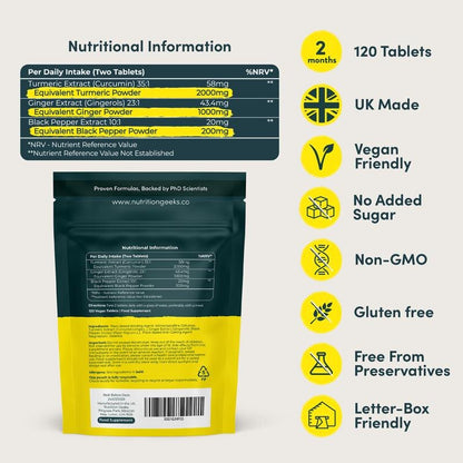 Organic Turmeric Curcumin with Black Pepper & Ginger