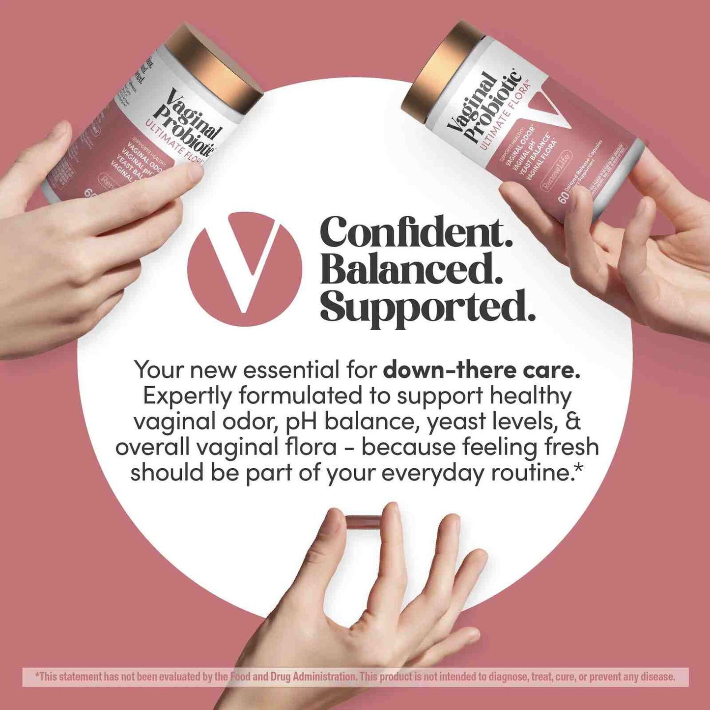 Feminine pH Balance Probiotic Capsules