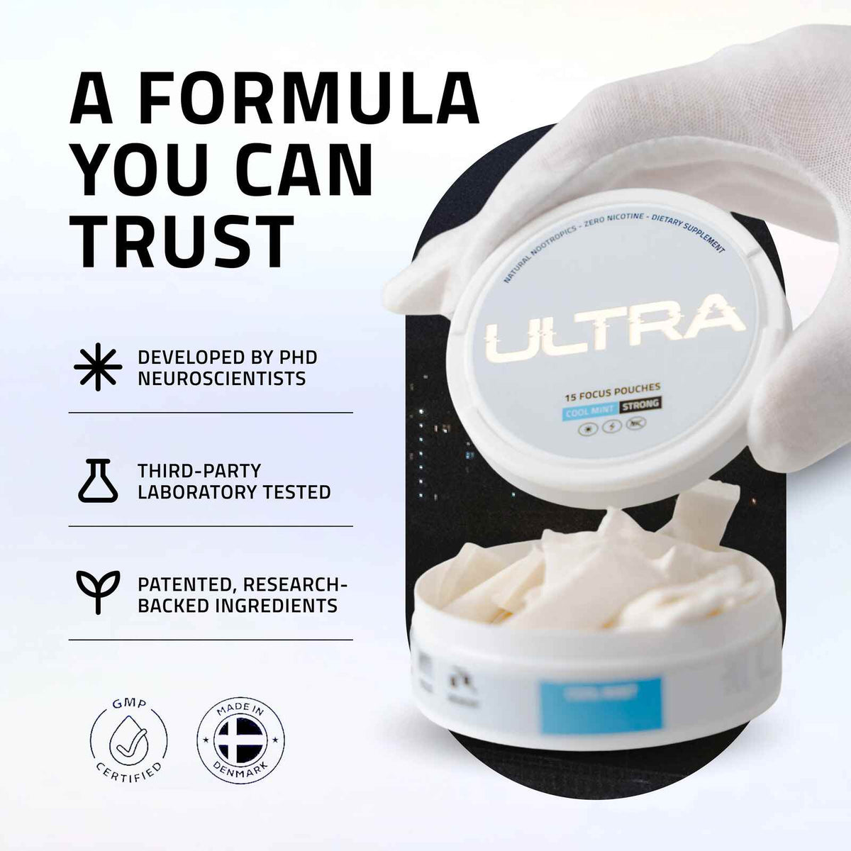 Nicotine-Free Focus Energy Pouches