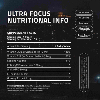 Nicotine-Free Focus Energy Pouches