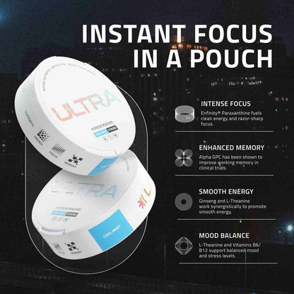 Nicotine-Free Focus Energy Pouches