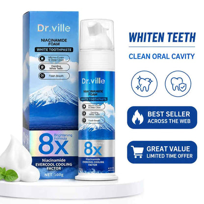 [BUY 1 GET 1 FREE] Niacinamide Charcoal Whitening Toothpaste
