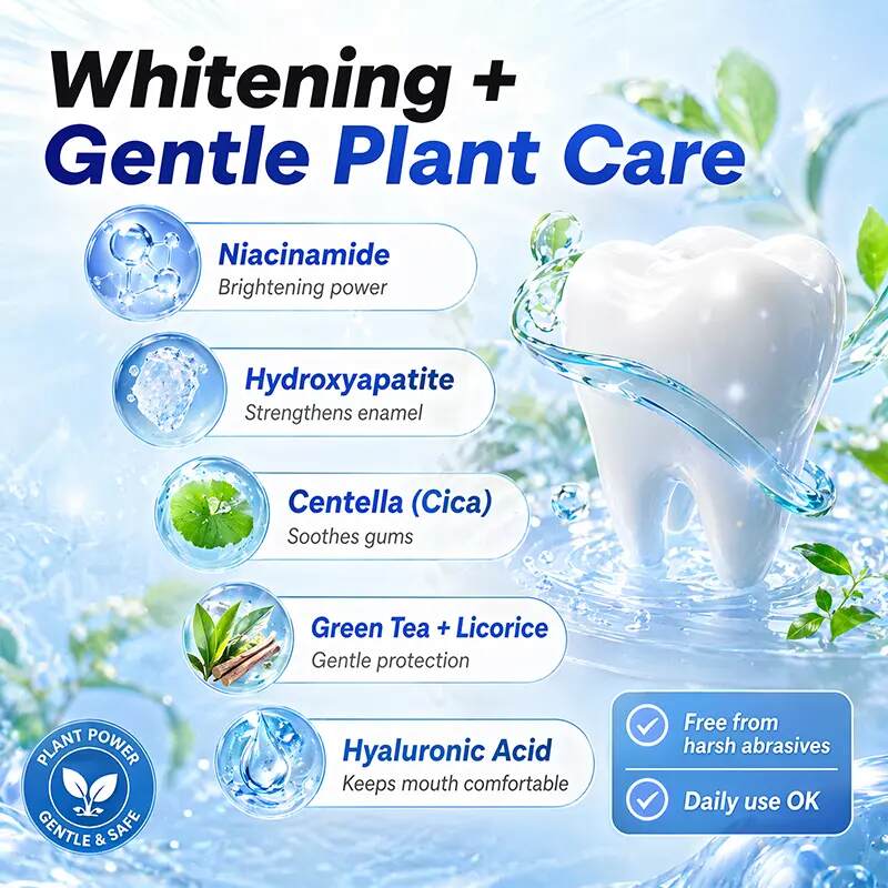 [BUY 1 GET 1 FREE] Niacinamide Charcoal Whitening Toothpaste