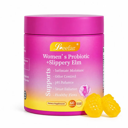 Pineapple Probiotic Gummies with Slippery Elm — 60 Count