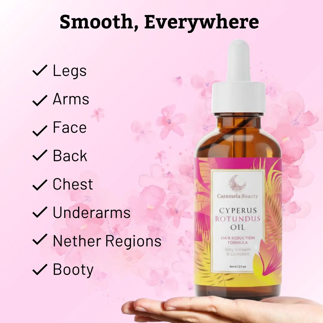 Naturally Derived Cyperus Rotundus Oil for Hair Minimizing