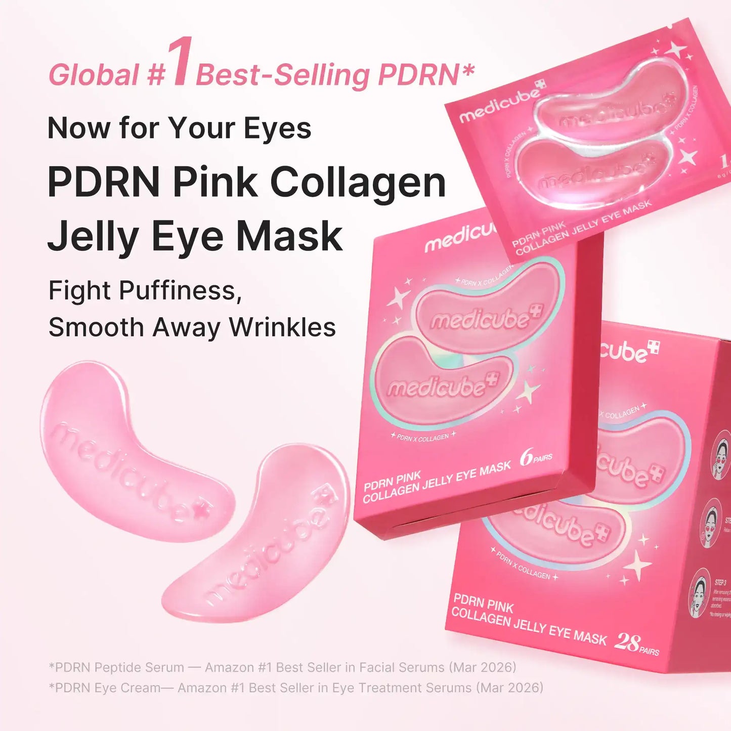 Instant Depuffing & Wrinkle-Erasing Collagen Hydrogel Eye Patches