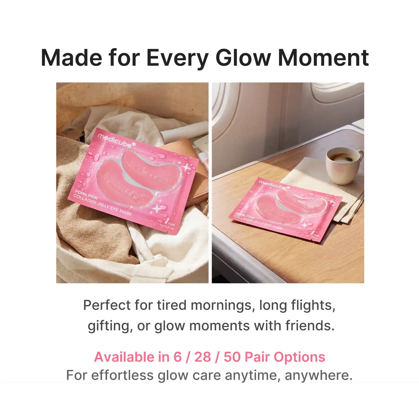 Instant Depuffing & Wrinkle-Erasing Collagen Hydrogel Eye Patches