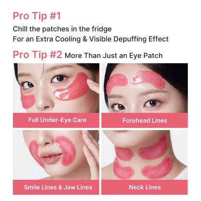 Instant Depuffing & Wrinkle-Erasing Collagen Hydrogel Eye Patches