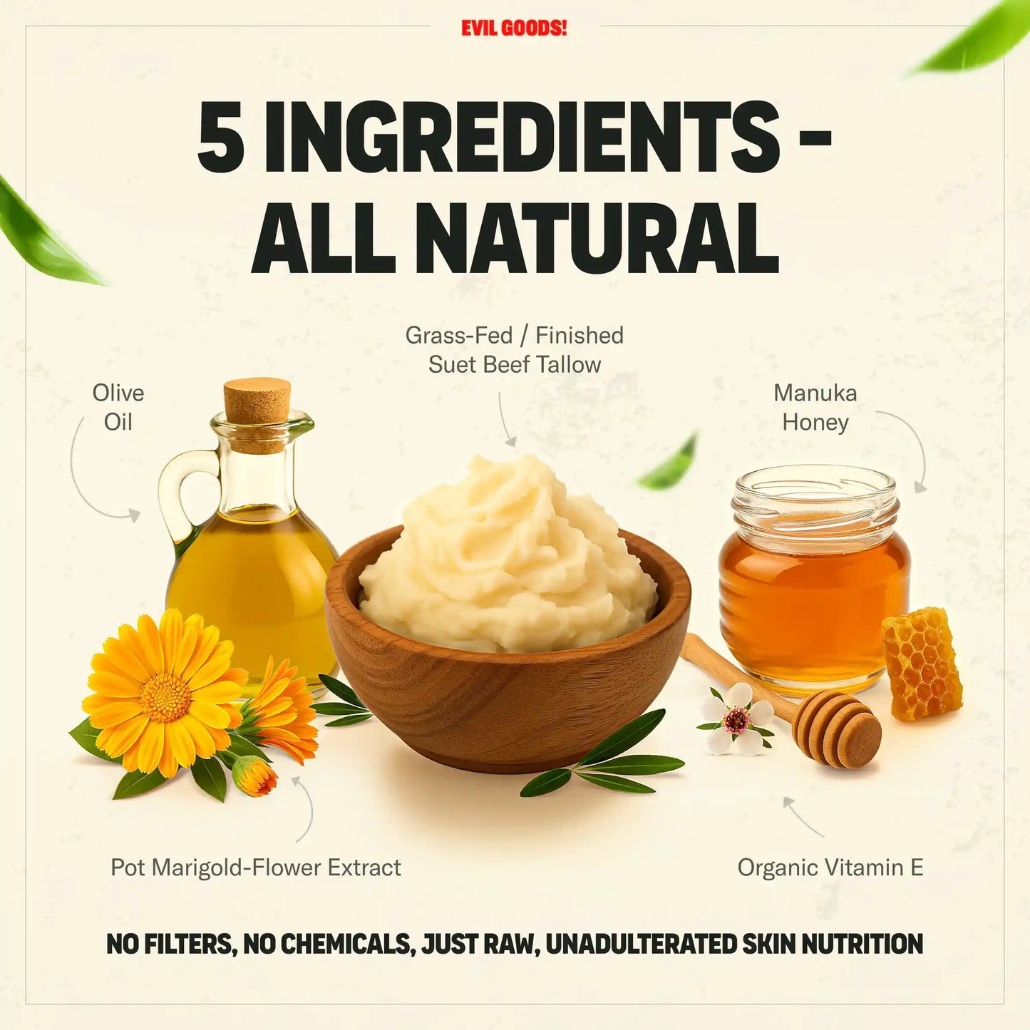 Whipped Tallow & Honey Skin Repair Balm