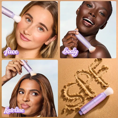 CC color-correcting tinted serum + creaseless SPF 30 mineral setting powder