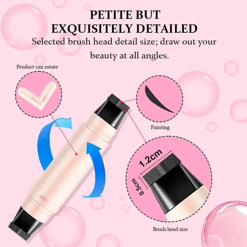 Dual-Head Rotating Winged Eyeliner Stamp Pen